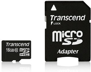 Transcend 16GB microSDHC Class 10 UHS-I MLC Classe 10