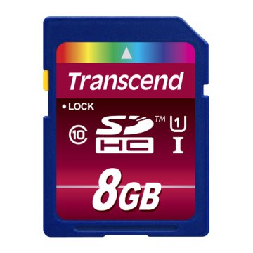 Transcend TS8GSDHC10U1 memoria flash 8 GB SDHC MLC Classe 10