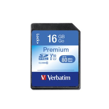 Verbatim Premium 16 GB SDHC Classe 10