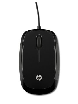 HP Mouse cablato nero luminoso X1200