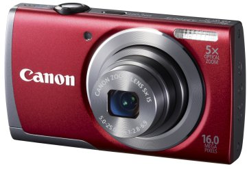 Canon PowerShot A3500 IS 1/2.3" Fotocamera compatta 16 MP CCD 4608 x 3456 Pixel Rosso