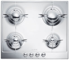 Smeg P64 piano cottura Argento Da incasso Gas 4 Fornello(i)