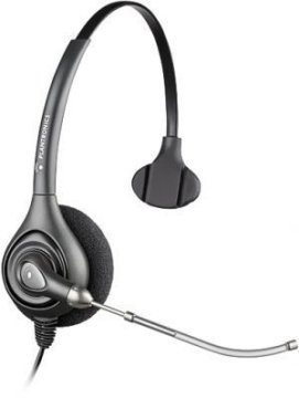 POLY HW251 Auricolare Cablato A Padiglione Ufficio Nero
