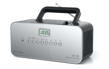Muse M-21 RS impianto stereo portatile Digitale FM, MW Nero, Argento