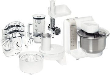 Bosch MUM4856EU robot da cucina 600 W Argento, Bianco