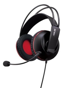 ASUS Cerberus Auricolare Cablato A Padiglione Gaming Nero, Rosso