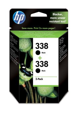 HP 338 cartuccia d'inchiostro 2 pz Originale Resa elevata (XL) Nero