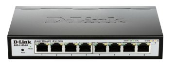 D-Link DGS-1100-08 switch di rete Gestito L2 Gigabit Ethernet (10/100/1000) Nero