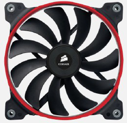 Corsair Air AF140 Quiet Edition Case per computer Ventilatore 14 cm Nero, Blu, Rosso, Bianco