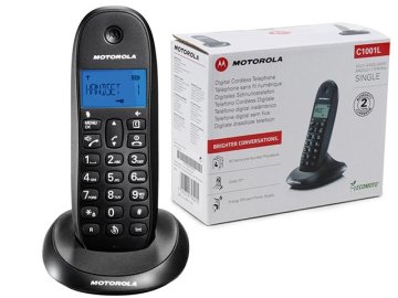 Motorola C1001L telefono Telefono DECT Identificatore di chiamata Nero