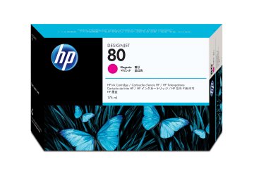 HP 80 175-ml Magenta DesignJet Ink Cartridge cartuccia d'inchiostro 1 pz Originale Resa standard