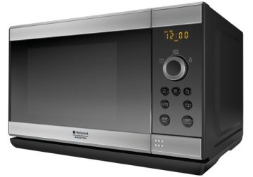 Hotpoint MWHA 2322 X forno a microonde Superficie piana Microonde combinato 23 L 1800 W Nero, Stainless steel