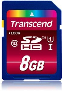 Transcend 8GB SDHC Class 10 UHS-I NAND Classe 10