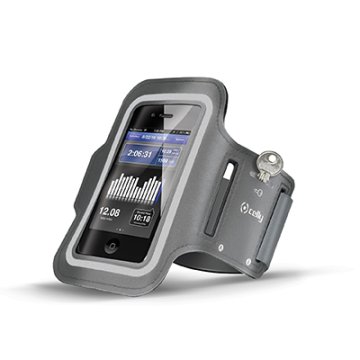 Celly ARMBAND02 custodia per cellulare Fascia da braccio Grigio