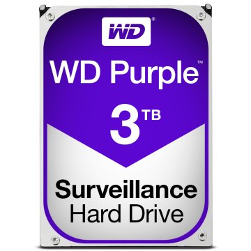 Western Digital Purple disco rigido interno 3 TB 5400 Giri/min 64 MB 3.5" Serial ATA III