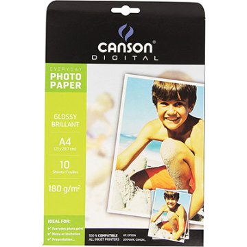 Canson C200004474 carta fotografica A4 Bianco Lucida