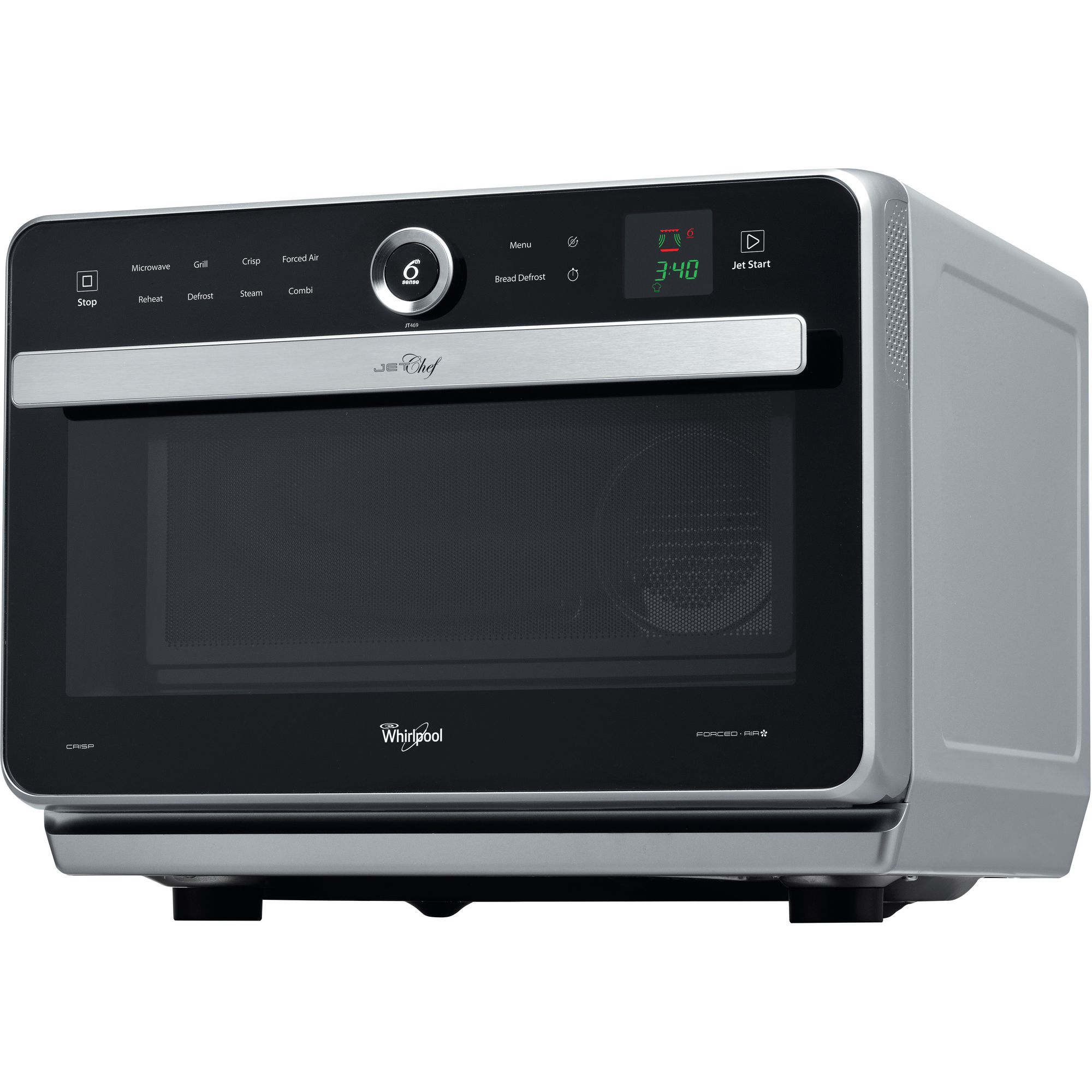 JT469/SL - Whirlpool JT 469 SL Superficie piana Microonde combinato 33 L  1000 W Nero, Argento - Forno microonde - Cottura cibi - Negozi Elettronica  Roma - Radionovelli