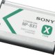 Sony NP-BX1 Batteria Ricaricabile InfoLithium Serie X per Fotocamere Compatte Cyber-Shot DSCRX100, DSCHX300 e DSCWX300, 3.6 V, 1240 mAh, Argento/Nero 4