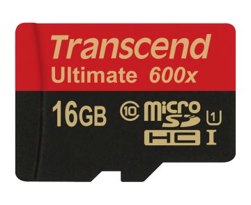 Transcend 16GB microSDHC Class 10 UHS-I (Ultimate) MLC Classe 10