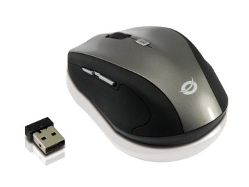 Conceptronic CLLM5BTRVWL mouse Viaggio Mano destra RF Wireless Ottico 1600 DPI