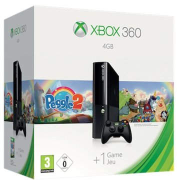 Microsoft Console Xbox 360 4gb Stingray + Peggle 2