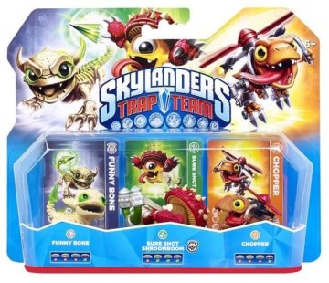 Activision Skylanders Trap Team - Triple Pack 1 : Funny Bone + Shroomboom + Chopper Tri