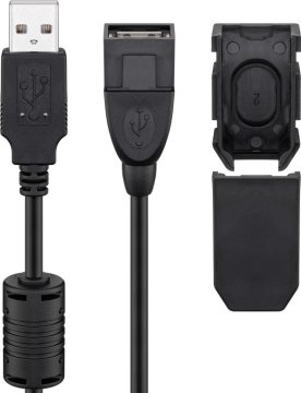 Goobay 93284 cavo USB USB 2.0 2 m USB A Nero