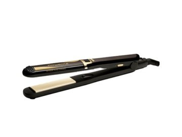 Rowenta CF7195 messa in piega Piastra per capelli Caldo Nero, Oro