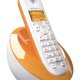 Motorola C601 Telefono DECT Identificatore di chiamata Arancione, Bianco 2