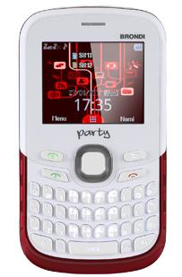 Brondi PARTY 5,08 cm (2") 79 g Rosso, Bianco