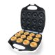 DCG Eltronic WA 2208 macchina per ciambella e cupcake Macchina per ciambelle 0 dolci 12 ciambella 1400 W Bianco 2