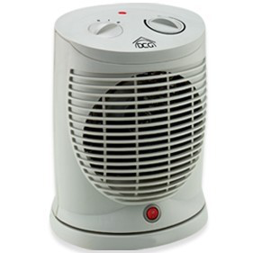 DCG Eltronic HL9395 stufetta elettrica Bianco 2000 W Riscaldatore ambiente elettrico con ventilatore