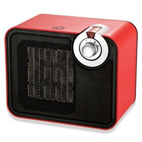 DCG Eltronic SA9107 stufetta elettrica Nero, Rosso 1500 W Radiatore