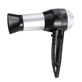 DCG Eltronic HT2990 asciuga capelli 1600 W Nero, Argento