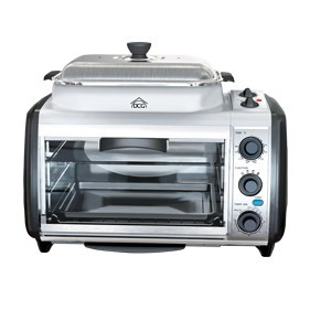 DCG Eltronic MB1080 fornetto con tostapane 34 L Nero, Argento Grill