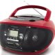 Irradio CDKU-55C AM, FM Nero, Rosso Riproduzione MP3 2