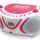 Metronic 477109 impianto stereo portatile Analogico 2 W AM, FM Rosa Riproduzione MP3 2
