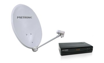 Metronic 428780 antenna per satellite Bianco
