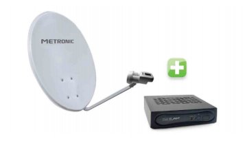 Metronic 428782 set-top box TV Satellite Bianco