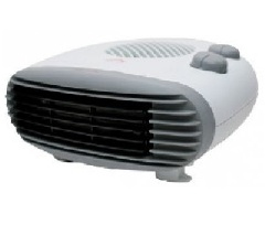 Nikkei GTRDFH15 stufetta elettrica Grigio, Bianco 2000 W Riscaldatore ambiente elettrico con ventilatore