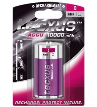Tecxus D 10Ah NiMH 1-BL Batteria ricaricabile Nichel-Metallo Idruro (NiMH)
