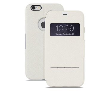 Moshi SenseCover custodia per cellulare 14 cm (5.5") Custodia a libro Bianco