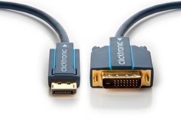 ClickTronic 70730 cavo e adattatore video 3 m DisplayPort DVI-D Blu