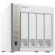 QNAP TS-451 server NAS e di archiviazione Tower Intel® Celeron® 1 GB DDR3L 0 TB QNAP Turbo System Bianco 3