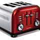 Morphy Richards 44732 tostapane 4 fetta/e 1800 W Metallico, Rosso 2