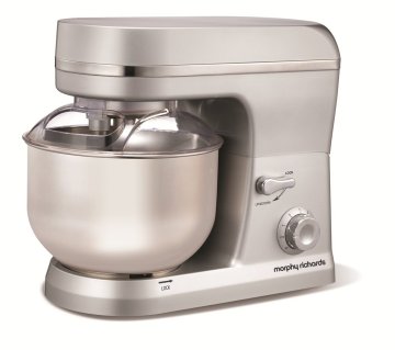 Morphy Richards 400006 sbattitore Sbattitore con base 800 W Argento, Stainless steel