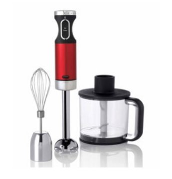 Morphy Richards 48987 frullatore Frullatore ad immersione 500 W Nero, Rosso, Stainless steel