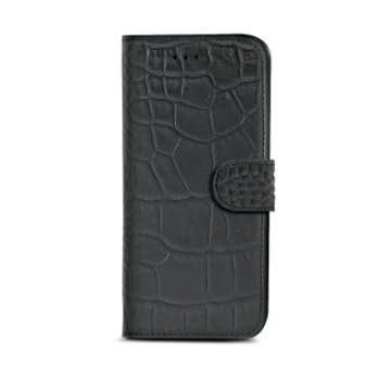 Celly CROCOWIPH6PBK custodia per cellulare 14 cm (5.5") Custodia a borsellino Nero
