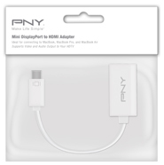 PNY A-DM-HD-W01 cavo e adattatore video HDMI tipo A (Standard) Mini DisplayPort Bianco