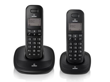 Brondi Rock Twin Telefono DECT Identificatore di chiamata Nero